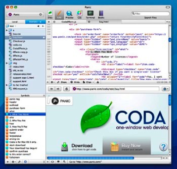 Coda의 글 편집기 창 화면