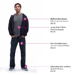 Appe의 Mac 광고에 나왔던 한 모델(Justin Long)의 옷 입은 모습