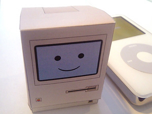 Paper crafted Mac Plus